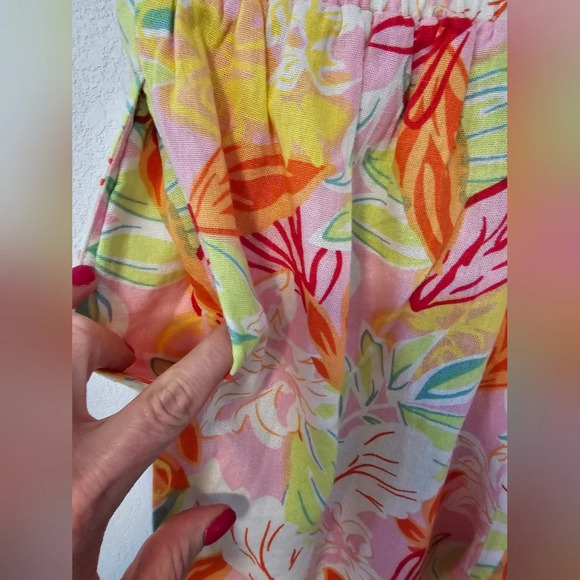 Sincerely Jules Linen Blend Tropical Pants Women's Size Small NWT - Picture 7 of 9